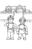 Brandweerman Sam kleurplaat 1